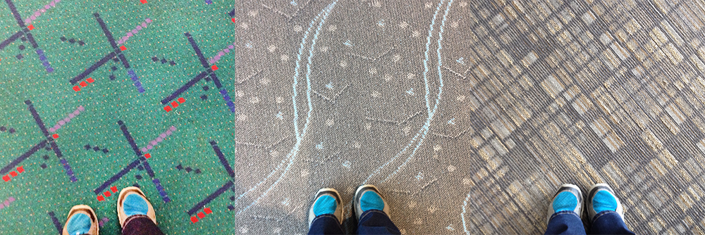 Airport carpet from Portland, OR, Denver, CO and Columbus, OH